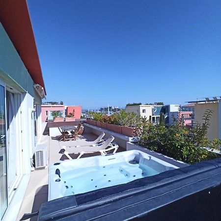 Апартаменты Rooftop- Jacuzzi - Terrasse - Parking Антиб Экстерьер фото